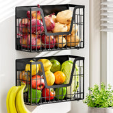 YIWANFW 2-set magnetic fridge shelf securing items with space-saving design