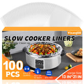 YixangDD slow cooker liner 13x21 inches fits 3-8 qt pots for quick cleanup.