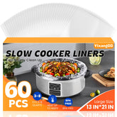 YixangDD slow cooker liner set fits 3-8 quarts for easy cooking cleanup.