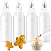 Yiyiring 4 oz cookie icing bottle set for precise decorating.