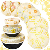 Yiyiring beeswax bowl cover 6in seals bowls and keeps ingredients fresh