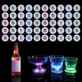 Yiypepy LED coaster set with multicolor lights enhances bar ambience.