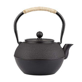YJX cast iron teapot with hobnail pattern for elegant tea brewing