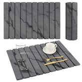 YLjindoia stone drying mat on kitchen counter for quick moisture absorption.