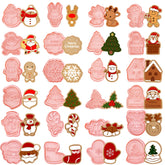YLOLUL Christmas cookie stamps Santa Claus shape for festive cookies and gift ideas
