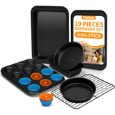 Ymiton nonstick baking pans set for effortless release and quick cleanup
