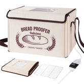 Yocookus folding bread proofer front view showing roomy interior for multiple loaves