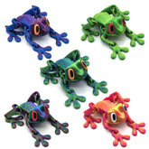 YOKUSHI 5 Pcs 3D printed frog magnets on fridge for secure memo posting.