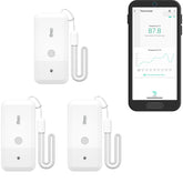 YoLink Smart Freezer Thermometer 3 Pack front view with LoRa sensors for precise temps
