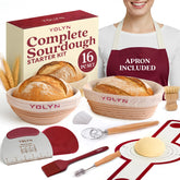 YOLYN banneton round 9 inch proofing basket for even rise and crust
