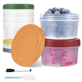 Yomarket 6-pack 10 oz containers with lids, ideal for on-the-go meal prep.
