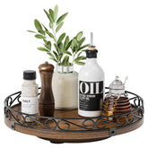 Yoobure 9in Lazy Susan base provides stable balance for crowded cabinets.