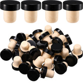 Yookeer T-shaped bottle stopper in black fits most bottles for fresher wine