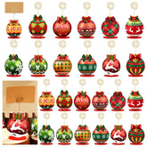 Yookeer Christmas wood place card holders set on a festive table
