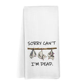 Yorhifa funny opossum kitchen towel adds playful decor and quick drying.