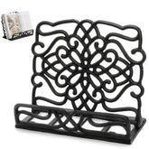 YOUEON vintage cast-iron stand with floral cutout for sturdy kitchen use.