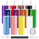 YOUKE OLA 12-pack tumblers on display, ideal for travel and DIY beverages.
