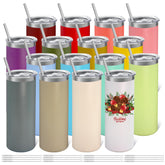 YOUKE OLA multicolor 20oz stainless steel tumbler with lid, ideal for daily hydration