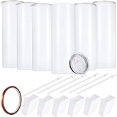 YOUKE OLA sublimation skinny tumbler 20oz with straight design for full-wrap prints.