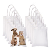 YOUKE OLA sublimation tote blank white 12x14 inches ready for custom designs