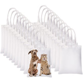 YOUKE OLA sublimation tote bag blank white, ideal for custom prints.