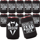 Your Dream Party Shop Groom and Bachelor Crew can coolers set keeps drinks cold and party-ready.