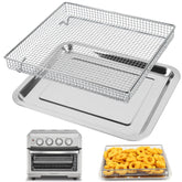 YQL Cuisinart TOA mesh basket for even airflow and crispy fries.