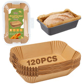 YQL loaf pan liners in packaging for bulk baking convenience.