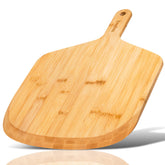 Yroshm bamboo pizza peel 12-inch with handle for easy transfer