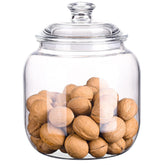 YUEJUM 128oz unbreakable canister with airtight seal keeps pantry items fresh