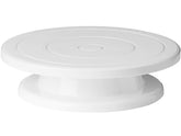 Yuixoseu cake stand 11-inch turntable for smooth decorating borders.