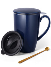 YumKubis tea cup with infusion and lid for 17oz tea.