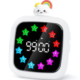 Yunbaoit digital visual timer for kids displays time with colorful blocks to boost focus.