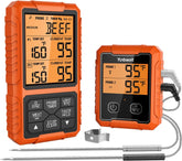 Yunbaoit wireless thermometer setup for hands-free grilling with remote monitoring.