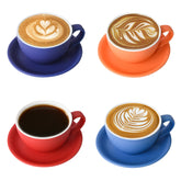 Yundu latte cup blue 10oz for café-style cappuccinos at home