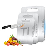 YuronHome titanium cutting board double-sided design keeps produce and meat separate