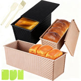 YURTKUMAS Pullman loaf pan set top view for versatile baking