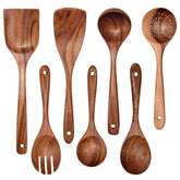 YYLTJR teak salad spoon for light mixing and elegant serving
