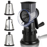 ZABINS rotary cheese grater crank for quick shredding on the counter