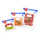 ZABINS 60-pcs vacuum bags set in three sizes for airtight storage