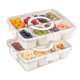 Zaboro Snackle Box 8-compartment layout for organized snacks