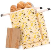 Zackoo beeswax bread bag outer canvas shell keeps breads fresh and protected.