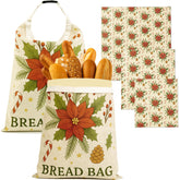 Zadoreck Christmas bread bags set features two reusable bags for eco-friendly storage.