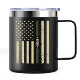 ZAHUOMUG 12oz stainless steel mug for durable daily coffee on the go.