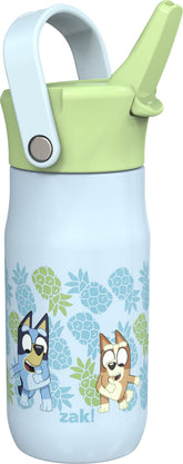 Zak Designs Harmony Bluey bottle front view for kids' on-the-go hydration.