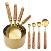 Zalaxt gold measuring cups 1-4 cup 60 ml for precise baking