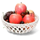 ZAVOOS ceramic fruit bowl with drainage holes keeps produce fresh and dry