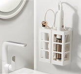 Zdesign hair tool organizer wall mount keeps essentials within easy reach.