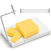 ZEAYEA marble slab cheese slicer enables precise cheese cuts.