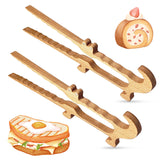 Zeikiwe crocodile toaster tongs 11inch offer a secure grip for toast and pastries.